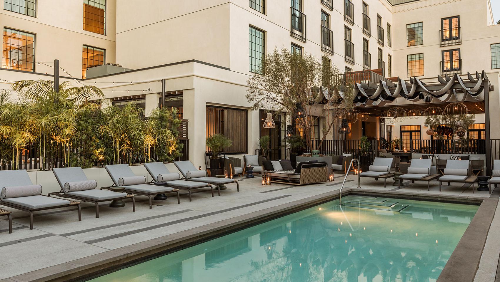 kimpton los angeles la peer hotel outdoor pool